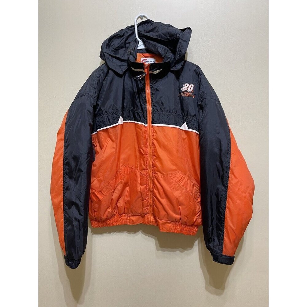 Vtg Competitors View • Tony Stewart • Puffer Coat Jacket | Men's Size Large